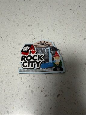 I ❤️ Rock City Souvenir magnet - Multicolor